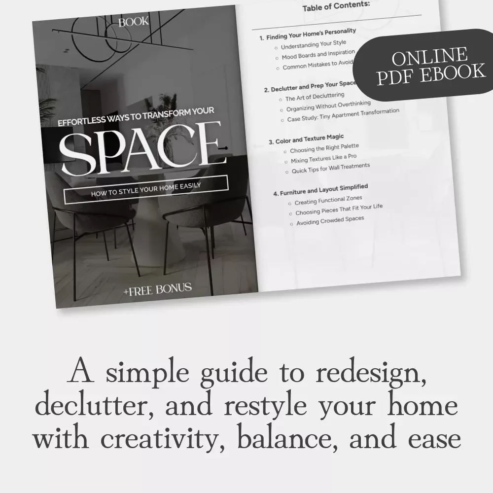 Effortless Ways to Transform Your Space | Home Styling Made Simple | eBook Guide for Beginners | How to Style Your Home Easily