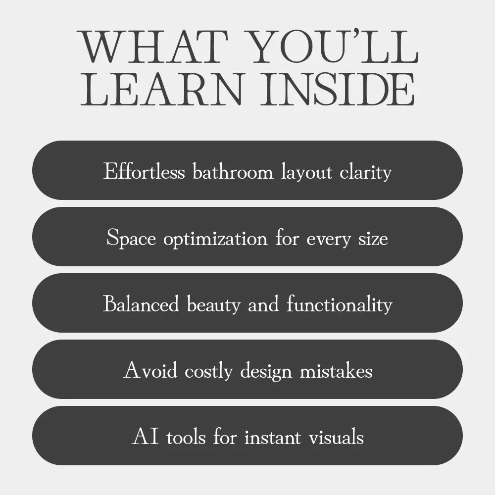 Bathroom Zones Made Simple | How to Create Bathroom Zones Guide for Functional & Stylish Spaces | Digital Download Home Design eBook