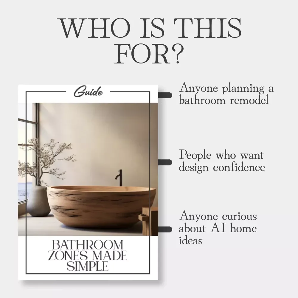 Bathroom Zones Made Simple | How to Create Bathroom Zones Guide for Functional & Stylish Spaces | Digital Download Home Design eBook