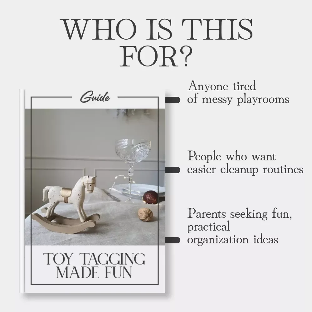 Toy Tagging Made Fun | Printable Guide for Parents | How to Label Kids’ Toys for Cleanup | Easy Organization Ideas for Playrooms and Bedrooms | Digital Download eBook