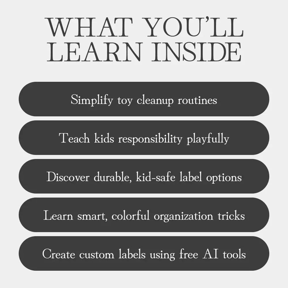 Toy Tagging Made Fun | Printable Guide for Parents | How to Label Kids’ Toys for Cleanup | Easy Organization Ideas for Playrooms and Bedrooms | Digital Download eBook