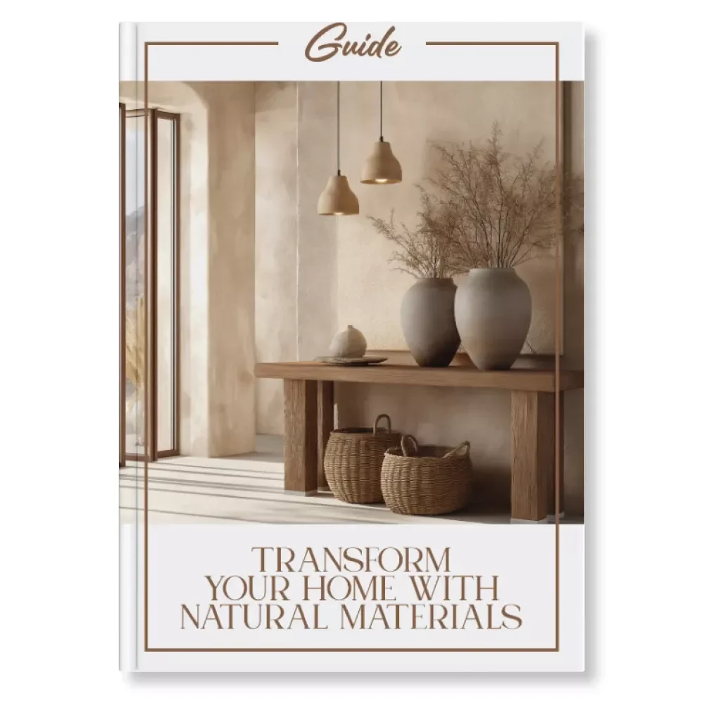 Transform Your Home with Natural Materials | Interior Design Guide for Eco-Friendly Homes | Digital Download – Tips for Decorating with Natural Materials