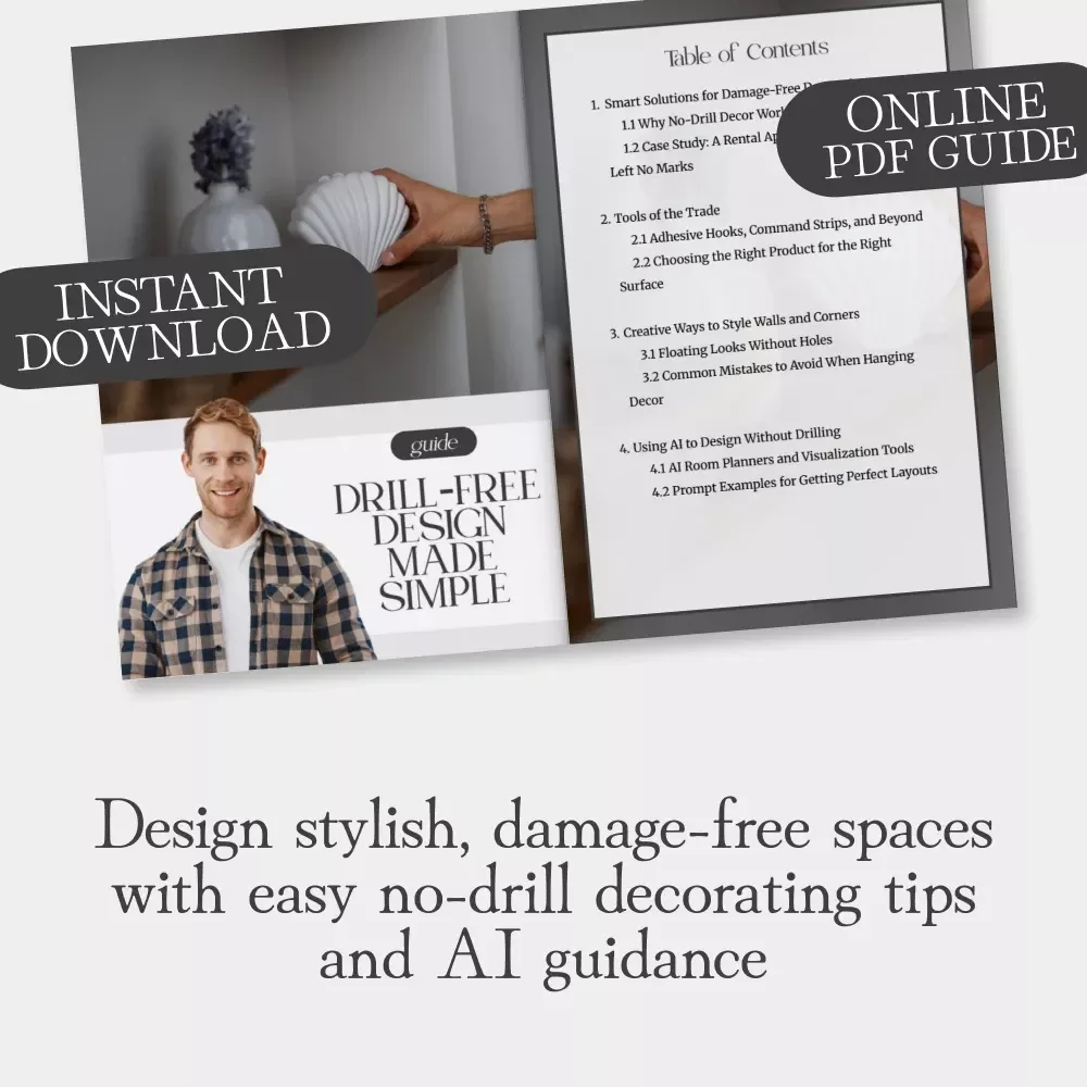 Drill-Free Design Made Simple: The Ultimate Guide on How to Decorate Without Drilling for Damage-Free, Stylish Spaces