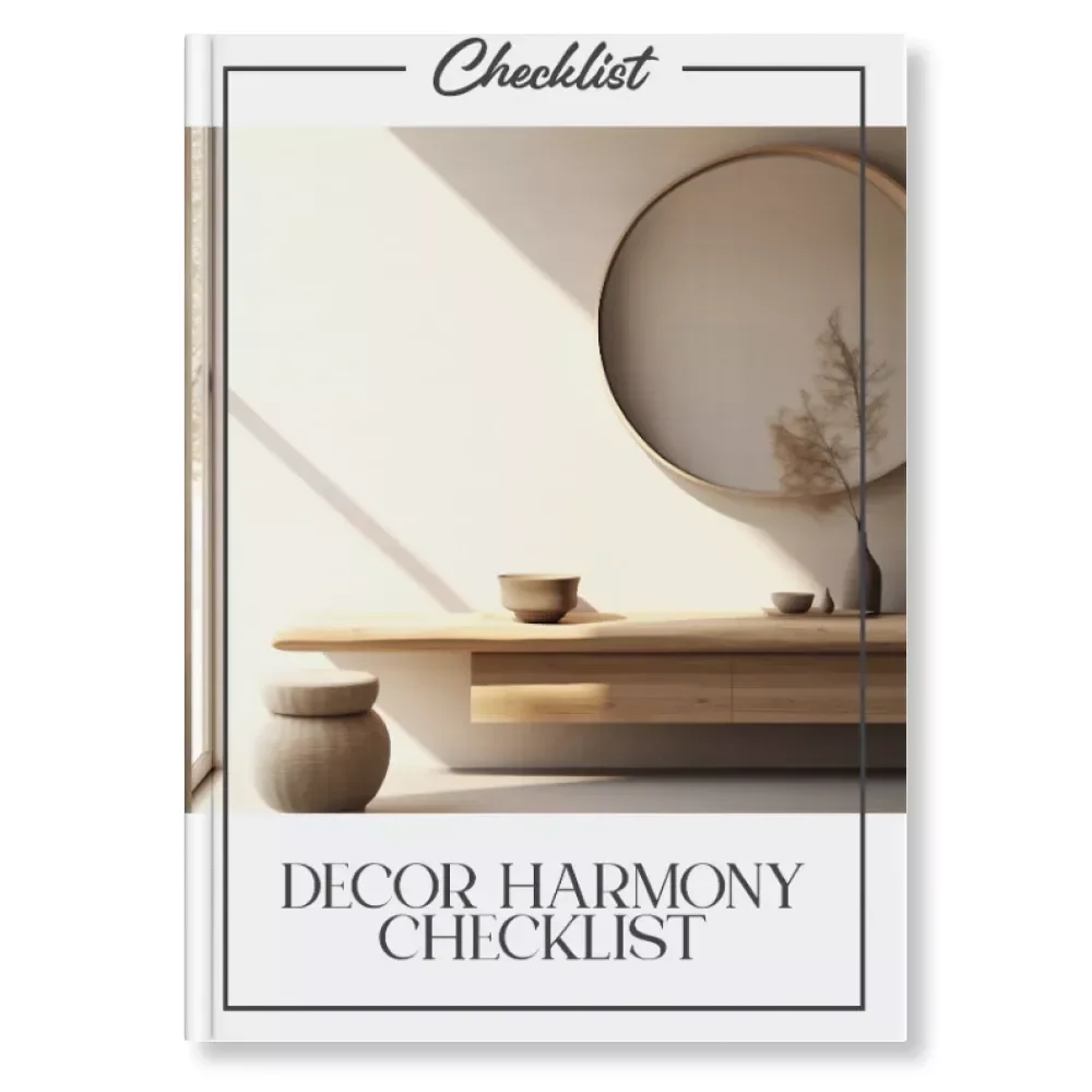 Decor Harmony Checklist – Step-by-Step Guide on How to Decorate Around Existing Furniture | Digital Download Checklist for Stylish, Cohesive Rooms