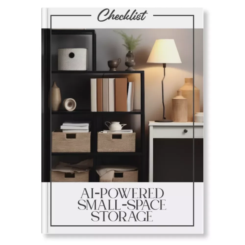 AI-Powered Small-Space Storage | Printable Checklist | Digital Download | Home Organization Guide Using AI | How to Use AI to Plan Small-Space Storage