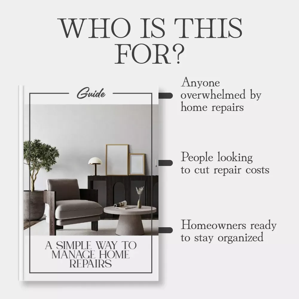 A Simple Way to Manage Home Repairs | How to Manage Home Repairs Easily | Digital Home Repair Guide for Organized Homeowners