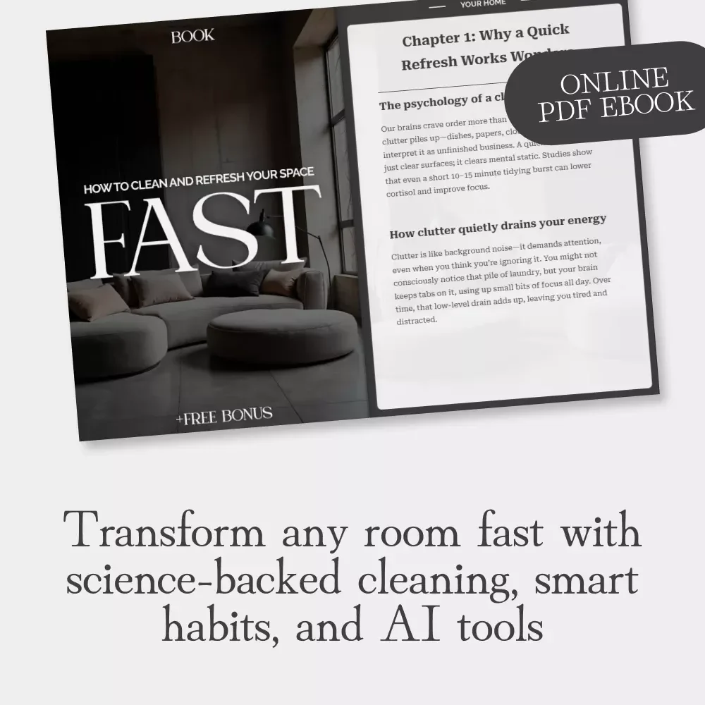 How to Clean and Refresh Your Space—Fast | The Ultimate eBook Guide for the Best Way to Clean and Refresh Your Space Fast