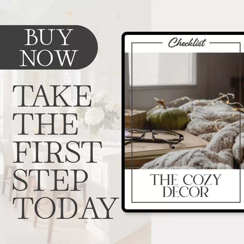 The Cozy Decor Checklist | Digital Home Styling Guide for Warm & Inviting Spaces | Printable tips for cozy decor ideas, hygge-inspired interiors & comfort living