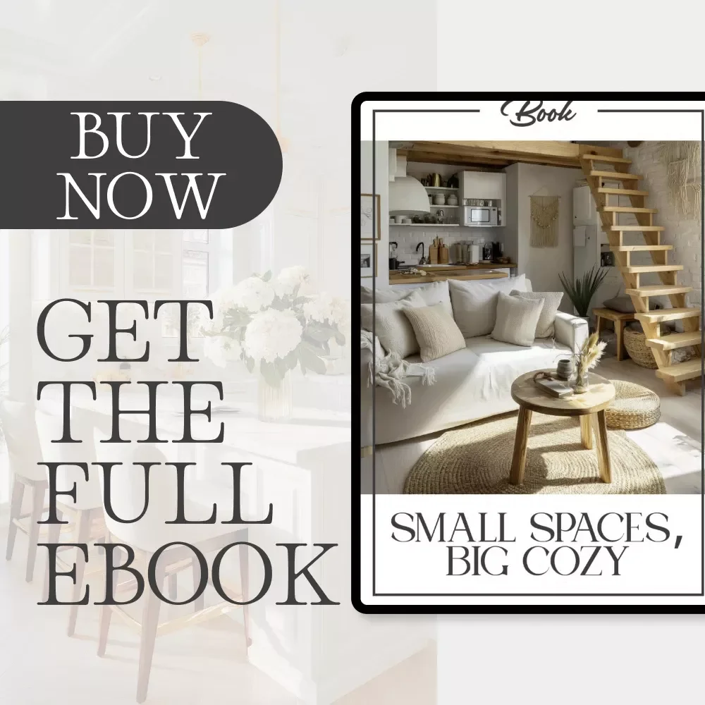 Small Spaces, Big Cozy | How to Make a Small Home Feel Cozy | Digital eBook Guide for Warm, Inviting Interiors | Small Apartment & Tiny Home Decor Tips