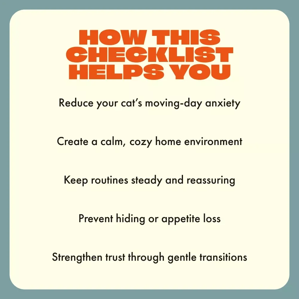 Cozy Cat Move-In Checklist for a Stress-Free Transition | Printable Cat Care Guide | Feline Anxiety Relief | New Home Cat Essentials | Digital Download