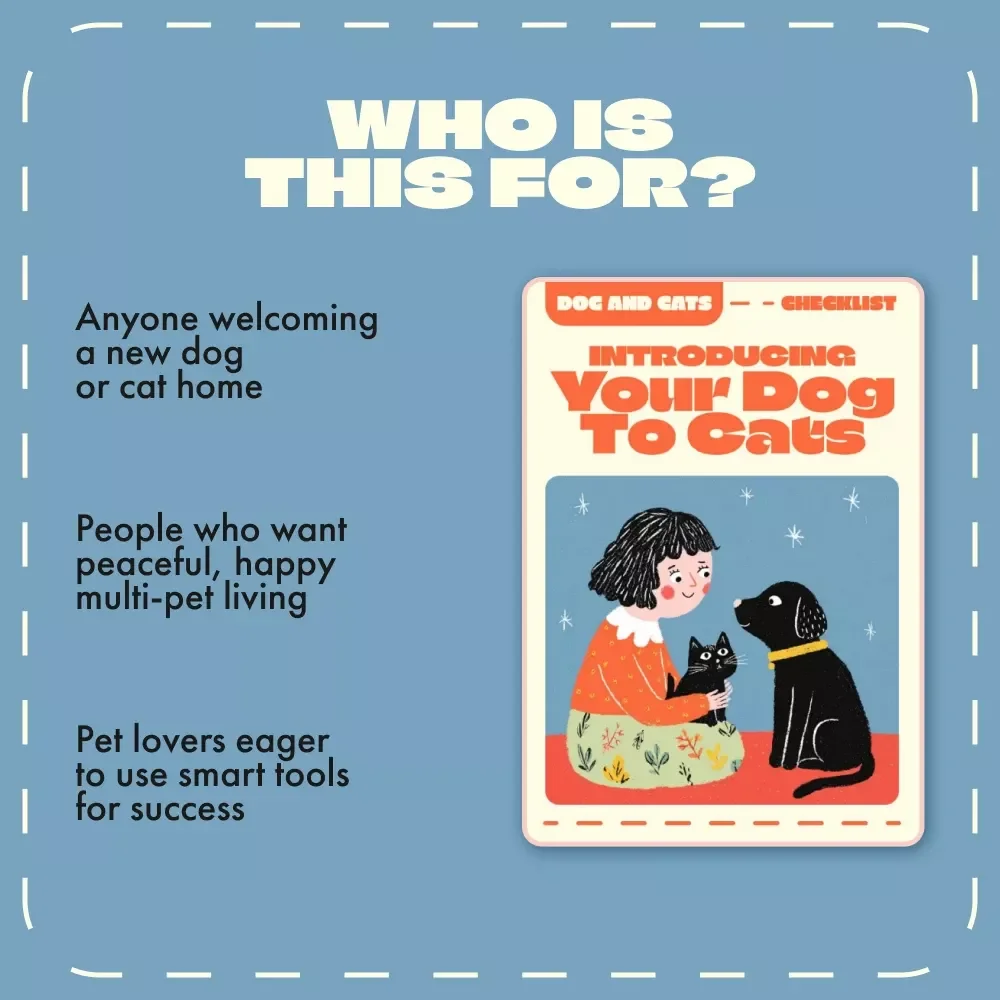 Introducing Your Dog to Cats | Printable Checklist for Pet Owners | How to Introduce a Dog to Cats with Confidence and Calm
