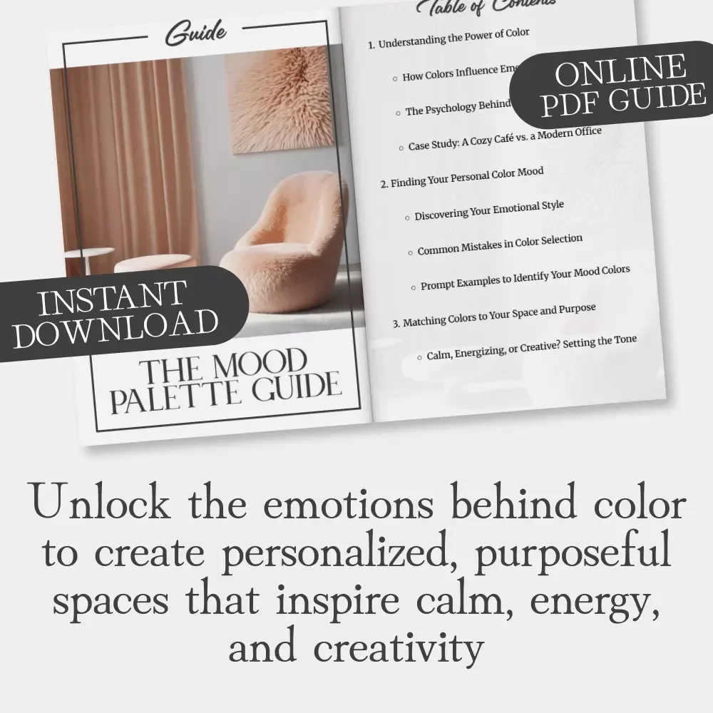 The Mood Palette Guide | Digital Color Psychology Guide for Home, Design & Creativity | How to Choose Colors for Mood eBook