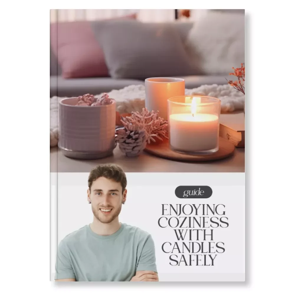 Enjoying Coziness With Candles Safely | Digital Candle Safety Guide for a Warm & Relaxing Home | Tips for Using Candles Safely for Coziness
