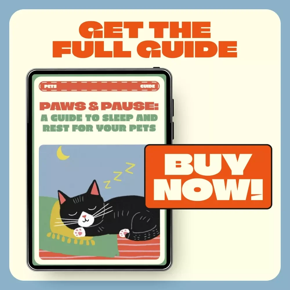 Paws and Pause: A Guide to Sleep and Rest for Your Pets | Digital Pet Care Guide for Better Sleep, Relaxation & Wellness