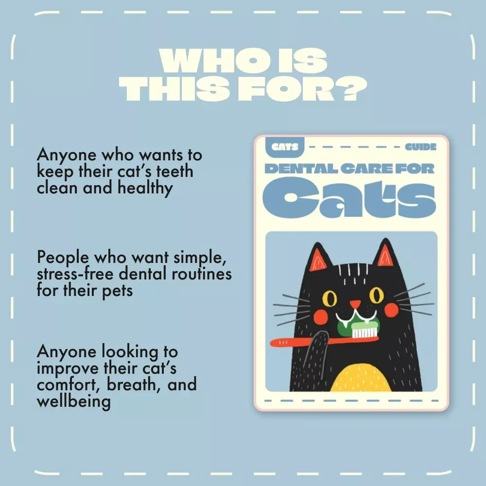 Dental Care for Cats | Feline Oral Health eBook | Cat Teeth Cleaning Guide | Digital Download for Pet Owners & Cat Lovers