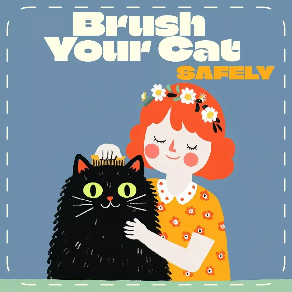 How to Brush Your Cat Safely | Digital Cat Grooming Guide for Pet Owners | Printable eBook & AI Brushing Schedule Ideas for Stress-Free Cat Care