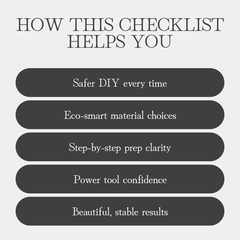 Upcycle Like a Pro and Stay Safe | DIY Safety Checklist for Creative Decor Lovers | Printable Digital Download with Expert Tips for Upcycling Decor Safely