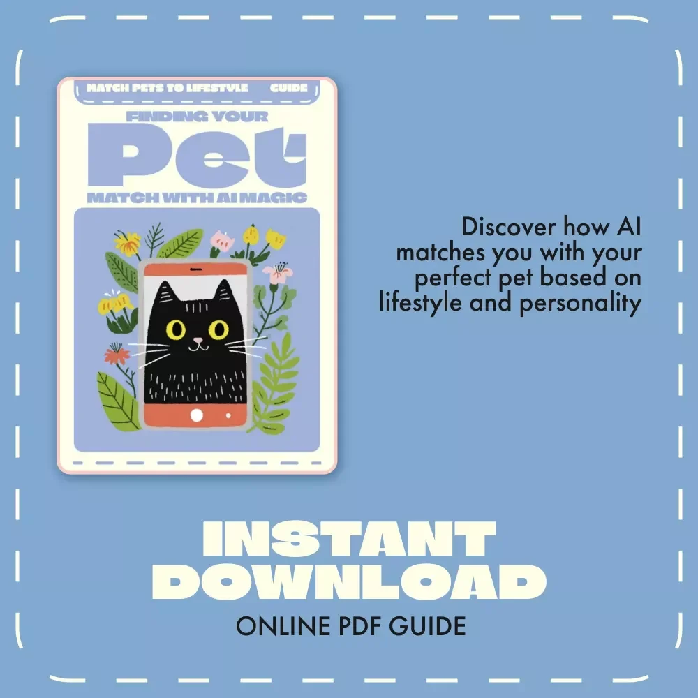 Finding Your Pet Match with AI Magic | Digital Guide for Using AI to Match Pets to Lifestyle | Smart Pet Compatibility eBook