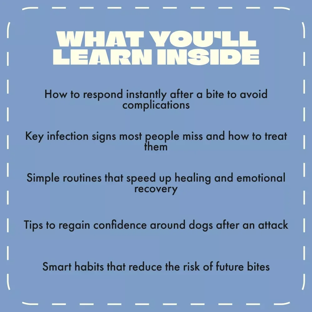 How to Stay Safe When Paws Bite Back | Dog Bite What to Do Guide | First Aid, Emotional Recovery & Prevention eBook for Dog Owners