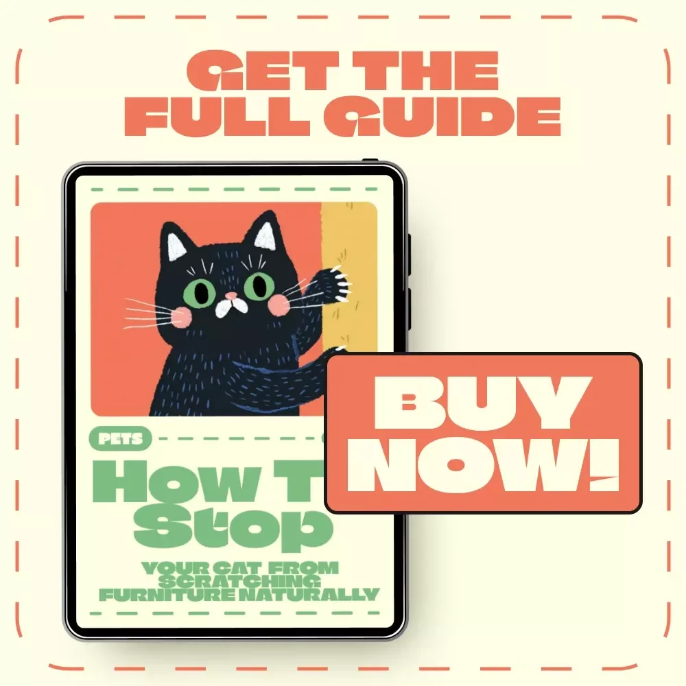 How to Stop Your Cat from Scratching Furniture Naturally | Cat Training eBook, Feline Behavior Guide, Pet Owner Printable, Cat Scratch Solution, Digital Download