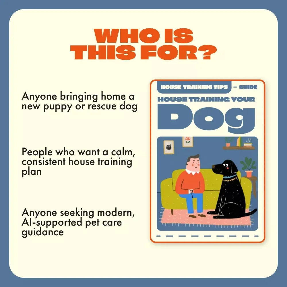 House Training Your Dog | Digital eBook & Printable Guide for New Puppy Owners | Positive Reinforcement, Crate Training, and AI Tracking for Fast Results