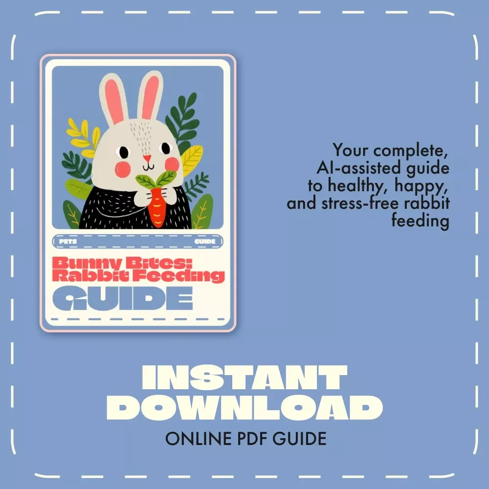 Bunny Bites: Rabbit Feeding Guide | Complete Rabbit Diet and Feeding Guide for Healthy, Happy Bunnies | Digital Download eBook for New and Experienced Rabbit Owners