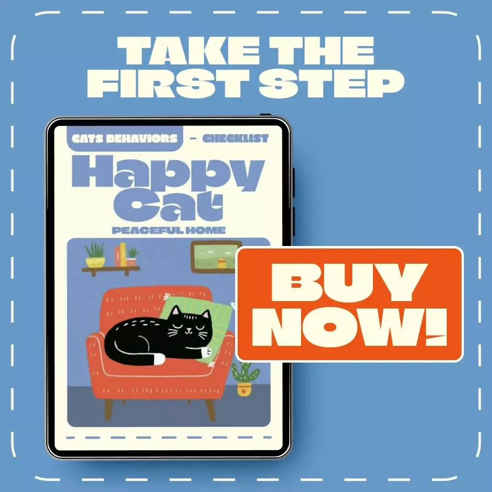 The “Happy Cat, Peaceful Home” Checklist | Ultimate Cat Behavior Guide for Pet Parents | How to Prevent Problem Behaviors in Cats | Digital Download for Cat Lovers
