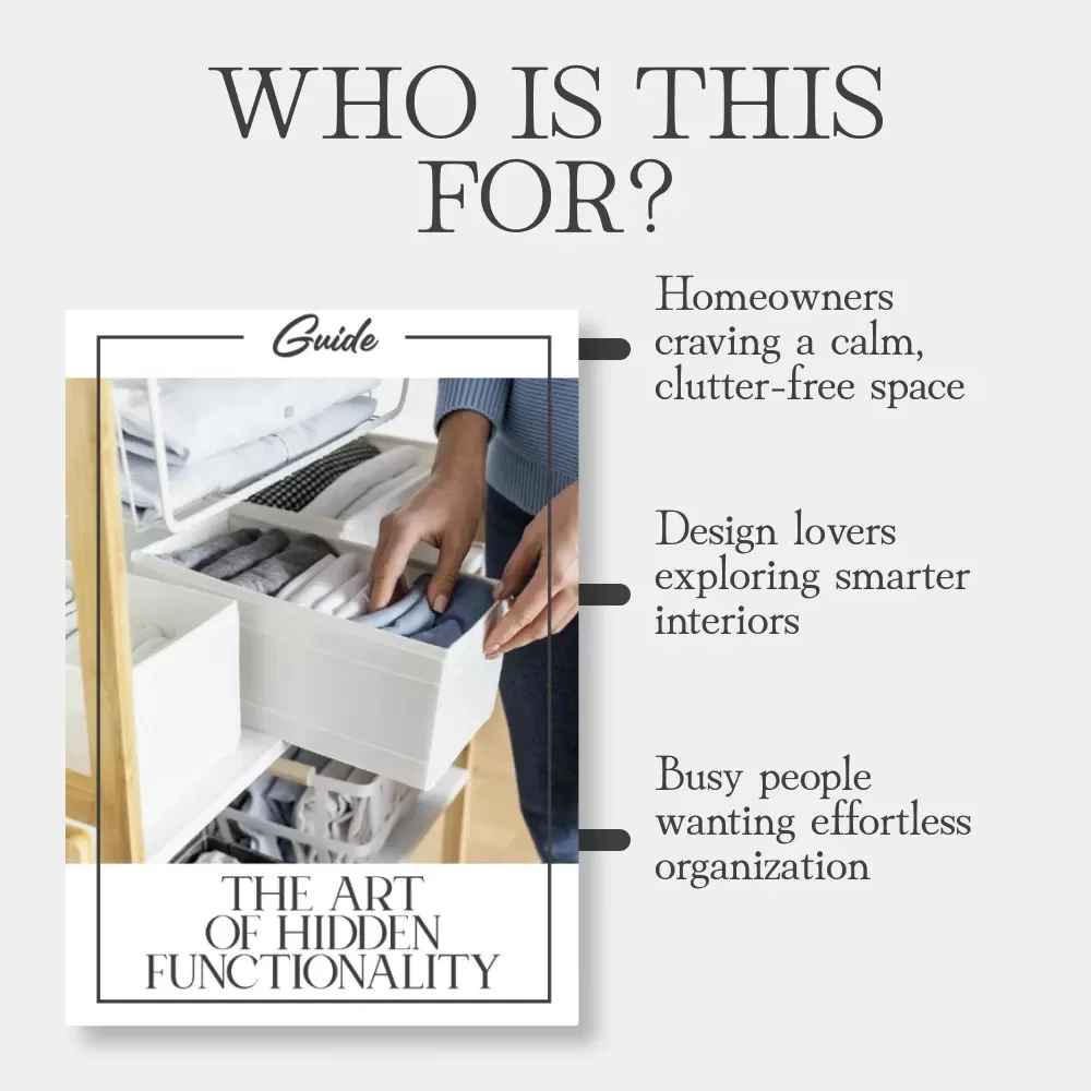 The Art of Hidden Functionality | Modern Home Design Guide for Creative Storage Solutions | Learn How to Build Storage into Decor