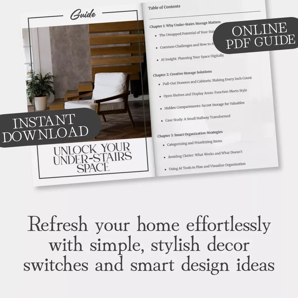 Unlock Your Under-Stairs Space | Smart Home Storage Guide | Small Space Organization eBook | AI Home Design & Decluttering Tips for Every Home