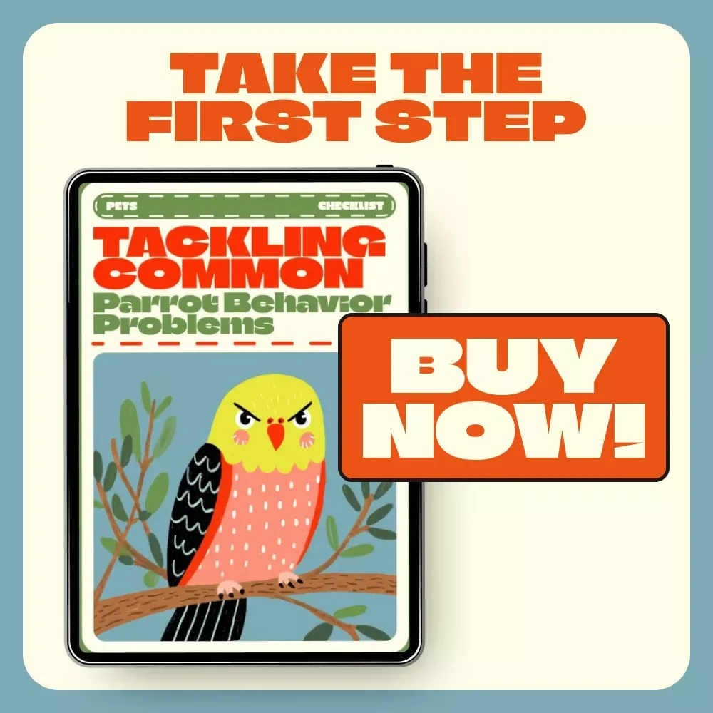 Tackling Common Parrot Behavior Problems | Parrot Training eBook, Parrot Care Guide, Bird Behavior Tips, Instant Digital Download