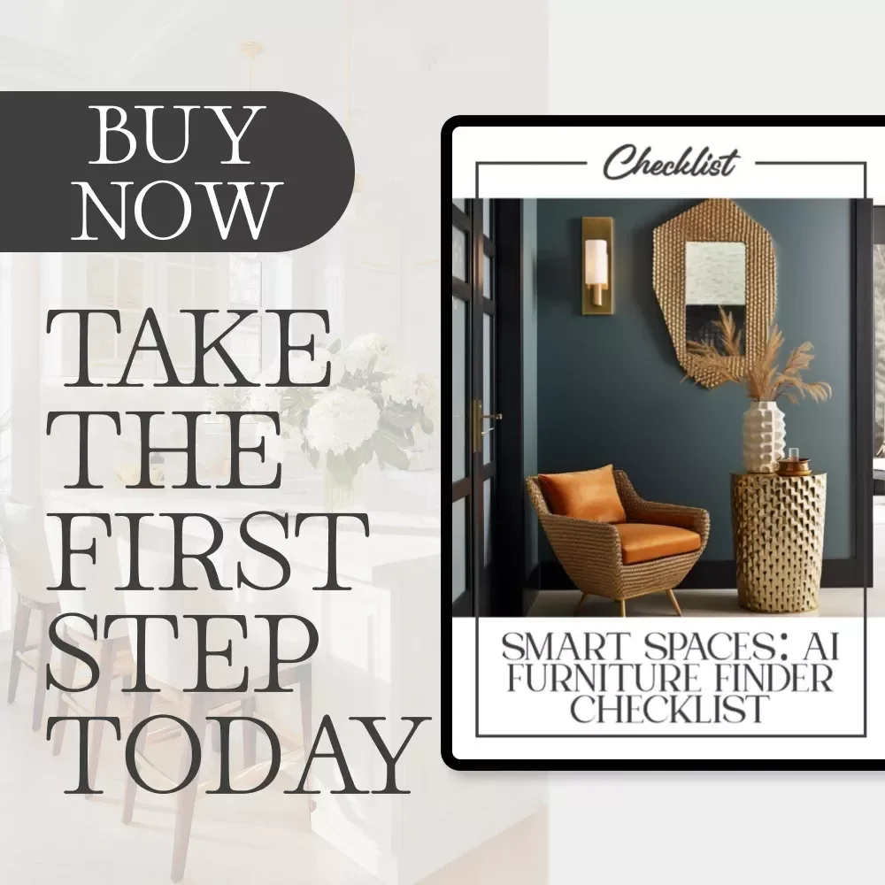 Smart Spaces: AI Furniture Finder Checklist | Digital Home Design Guide, Interior Styling Planner, AI Room Layout eBook, AR Decor Tool for Perfect Space Design