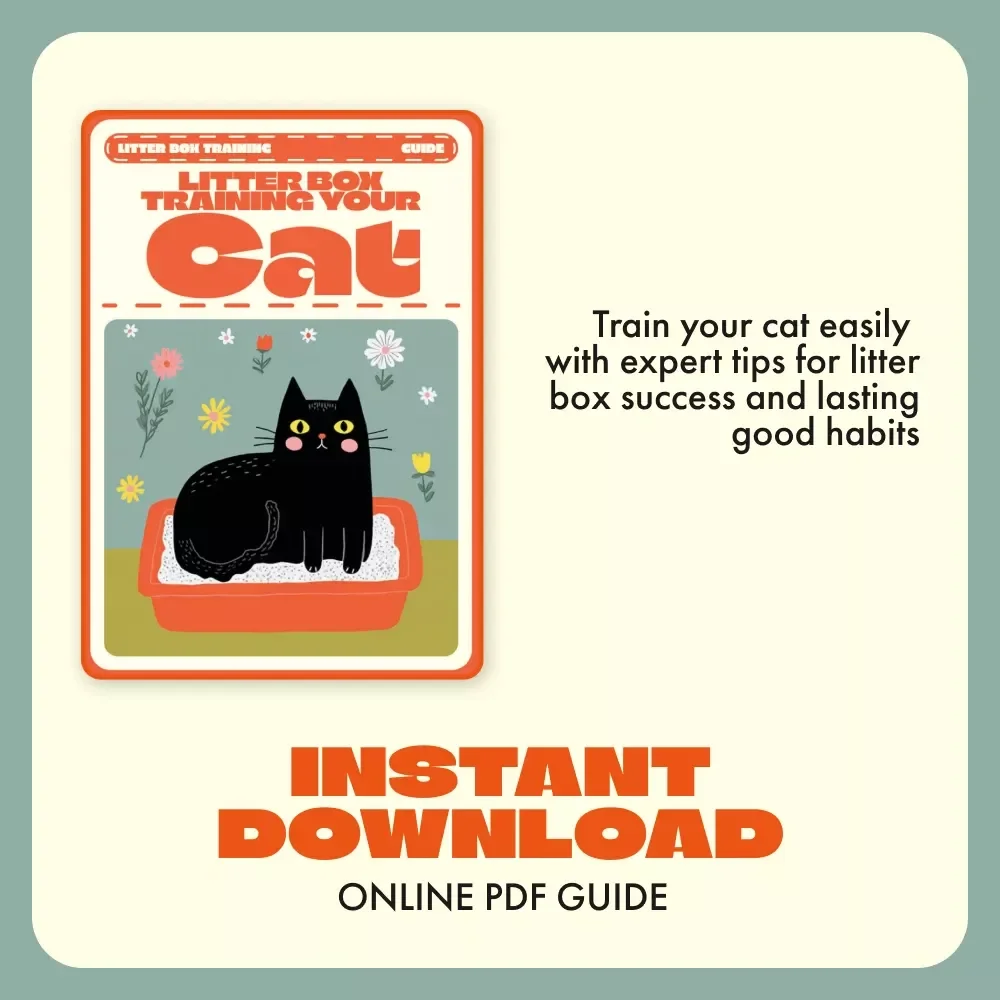 Litter Box Training Your Cat — Complete Step-by-Step Guide for Pet Owners | Digital Download | How to Train a Cat to Use a Litter Box Easily