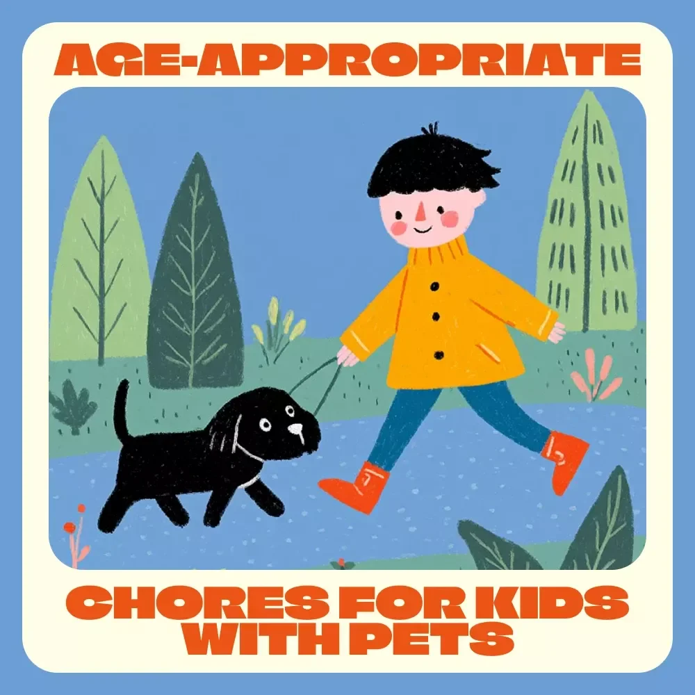 The Age-Appropriate Chores for Kids with Pets | Printable Pet Care Checklist for Families | Digital Download Guide for Teaching Responsibility and Empathy