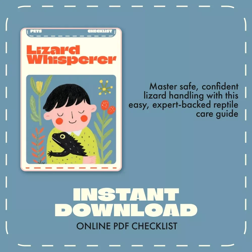 Lizard Whisperer – Digital Lizard Handling Guide, Reptile Care eBook, Beginner-Friendly Pet Lizard Handling Checklist, Safe Lizard Interaction Tips