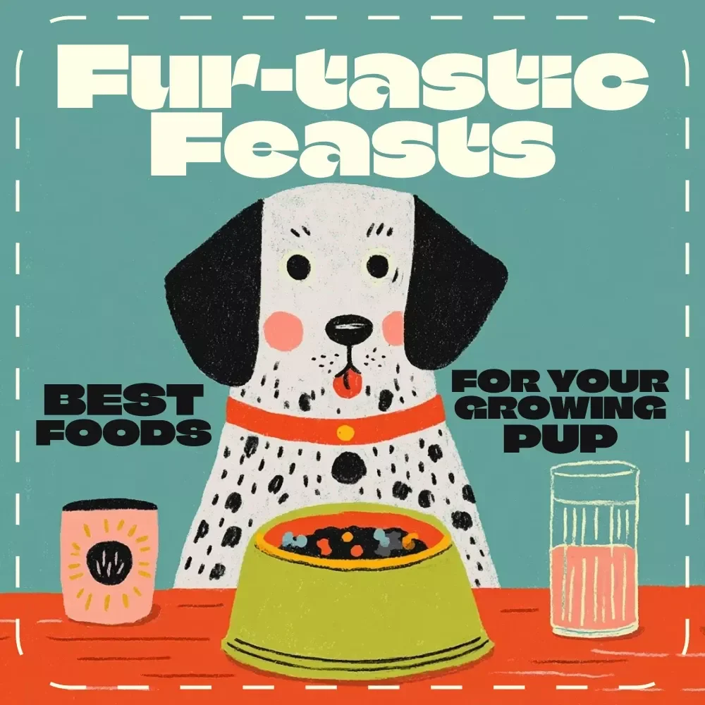 Fur-tastic Feasts: Best Foods for Your Growing Pup | Puppy Nutrition Checklist | Digital Download Guide for Pet Parents