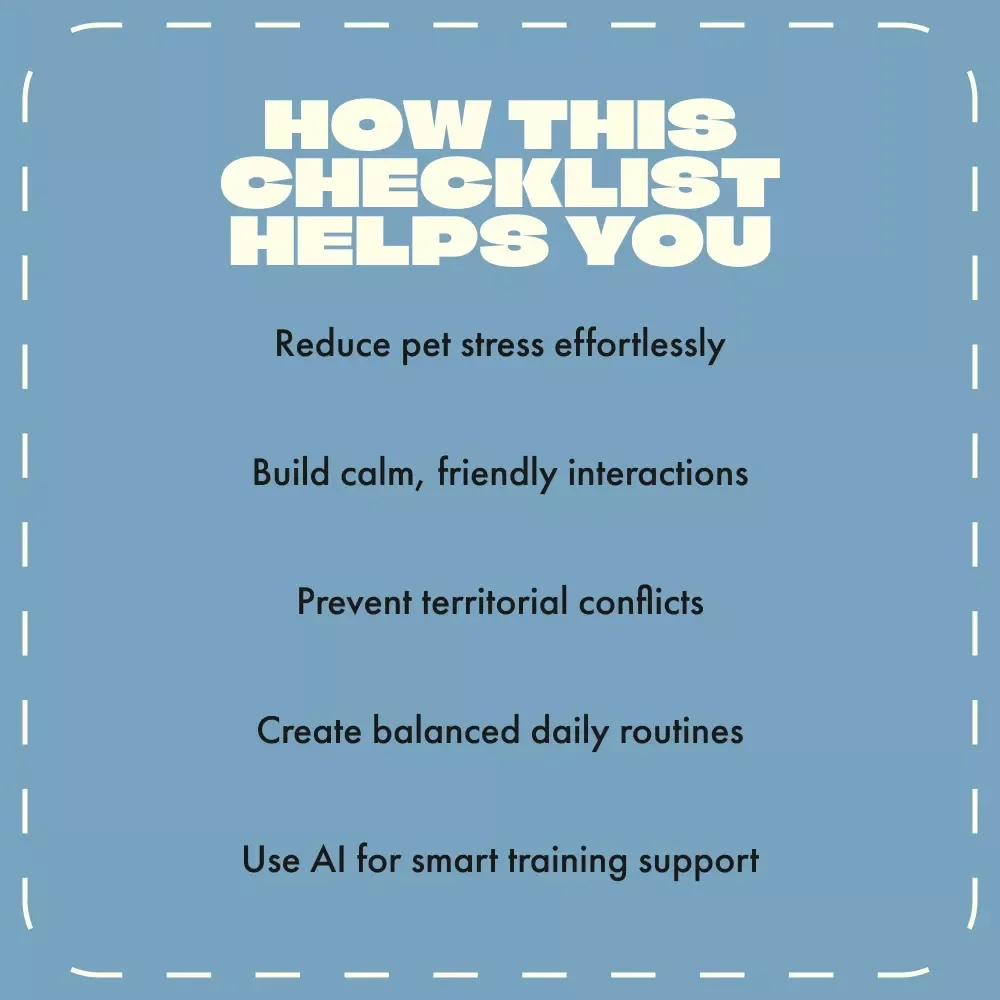 Introducing Your Dog to Cats | Printable Checklist for Pet Owners | How to Introduce a Dog to Cats with Confidence and Calm