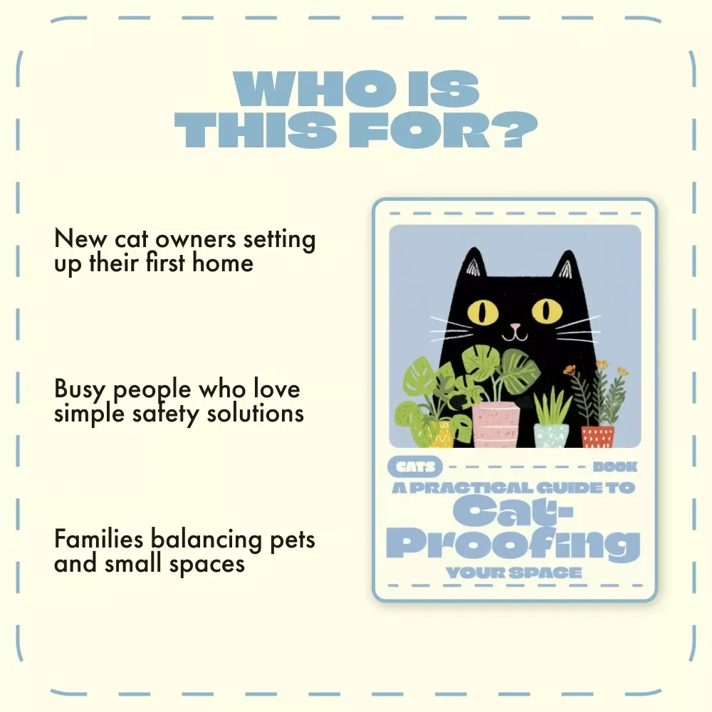 A Practical Guide to Cat-Proofing Your Space | How to Cat Proof Your Home eBook | Digital Download for Cat Lovers & Pet Owners