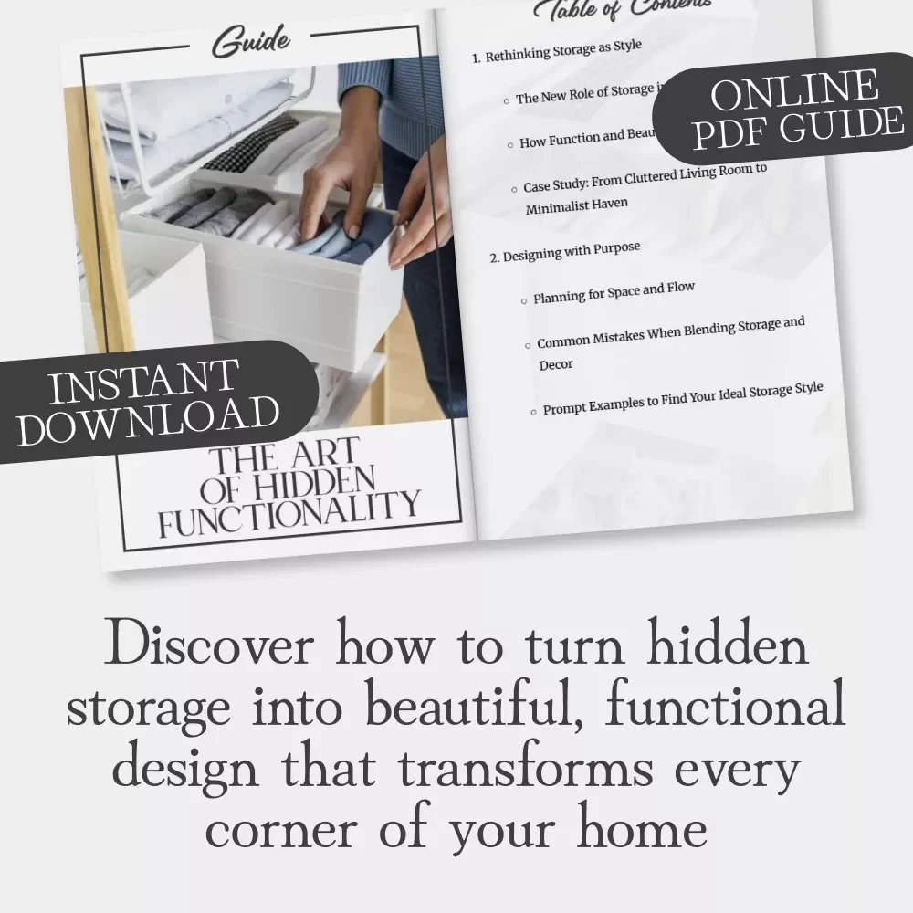 The Art of Hidden Functionality | Modern Home Design Guide for Creative Storage Solutions | Learn How to Build Storage into Decor