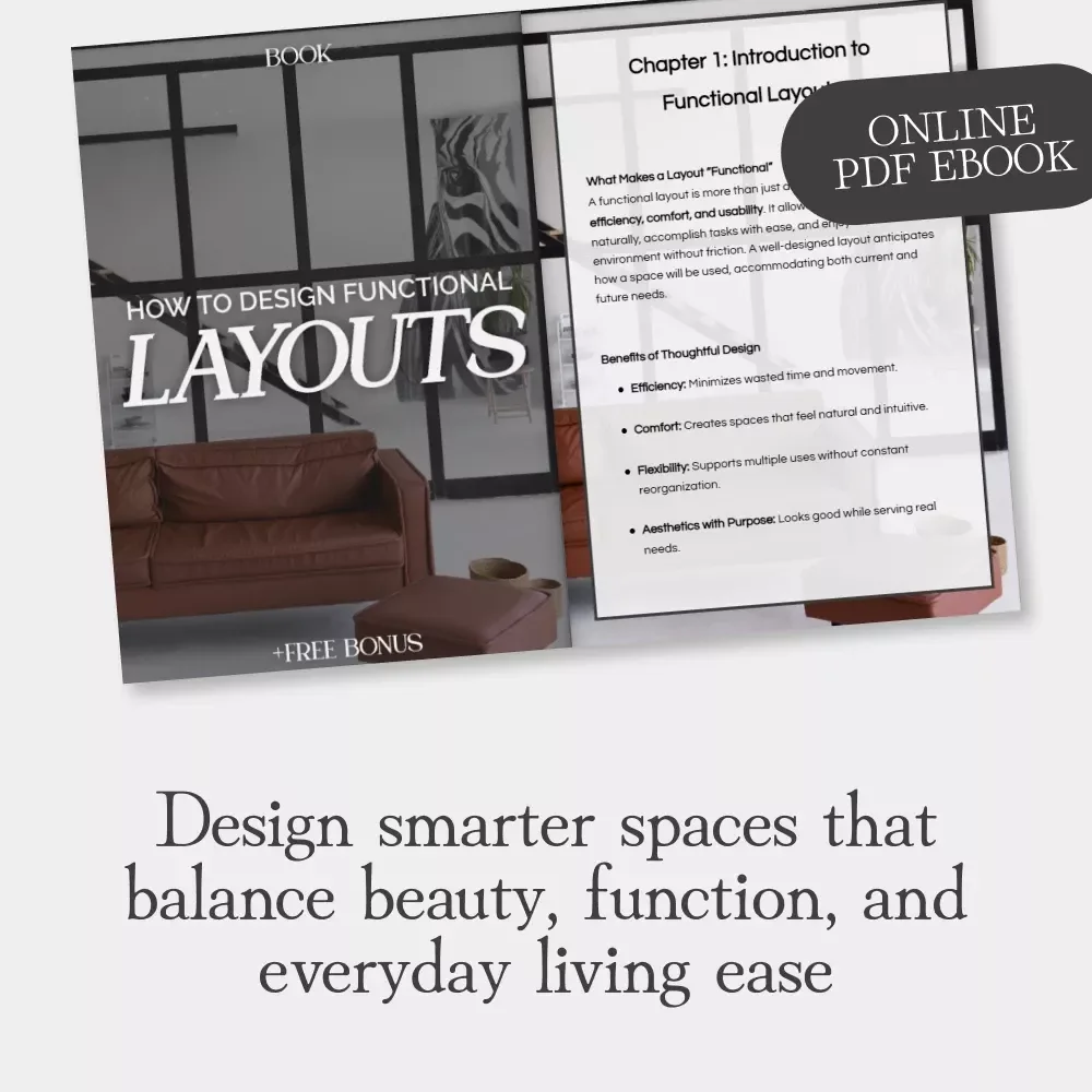 How to Design Functional Layouts | Modern Interior Design eBook | Space Planning & Layout Guide for Homes, Offices, and Commercial Spaces