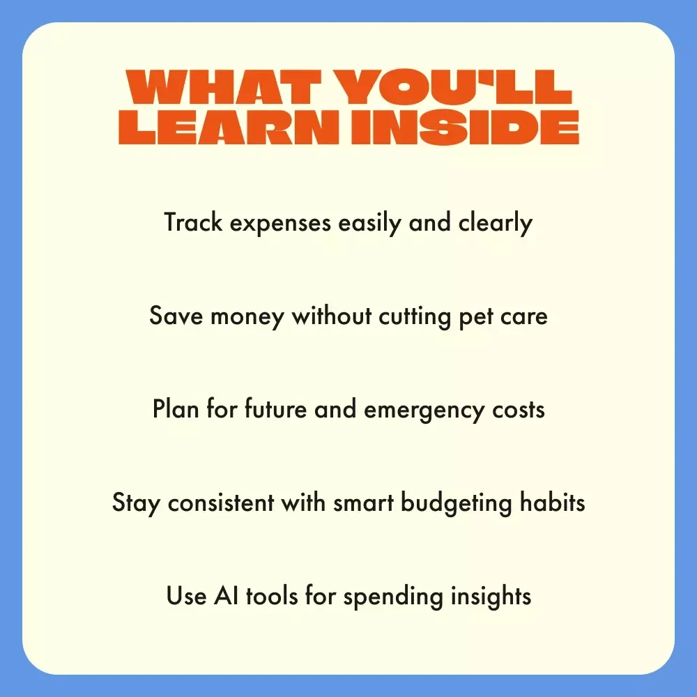Smart Spending for Happy Pets | Budget Planner eBook for Pet Owners | Digital Guide for Tracking Monthly Pet Expenses, Saving on Pet Care, and Managing Pet Budgets
