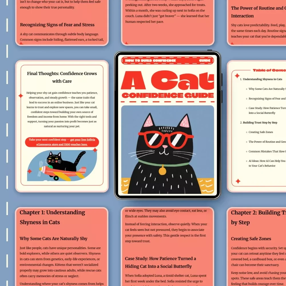 A Cat Confidence Guide | Digital Download for Cat Owners | How to Build Confidence in Shy Cats | Step-by-Step Trust-Building eBook