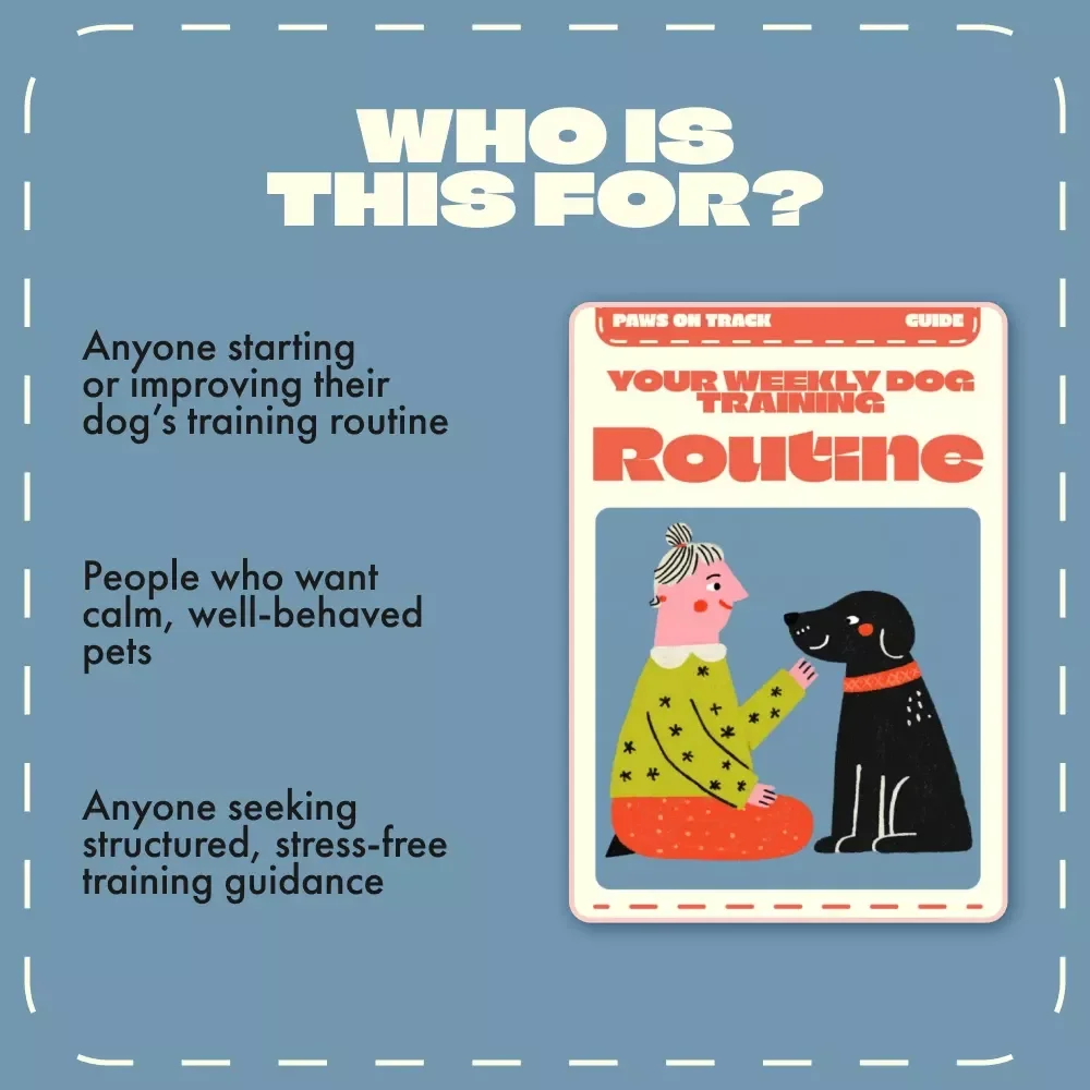 Paws on Track: Your Weekly Dog Training Routine – Digital Guide for Dog Owners | Step-by-Step Weekly Training Routine for Dogs | Printable Pet Training eBook