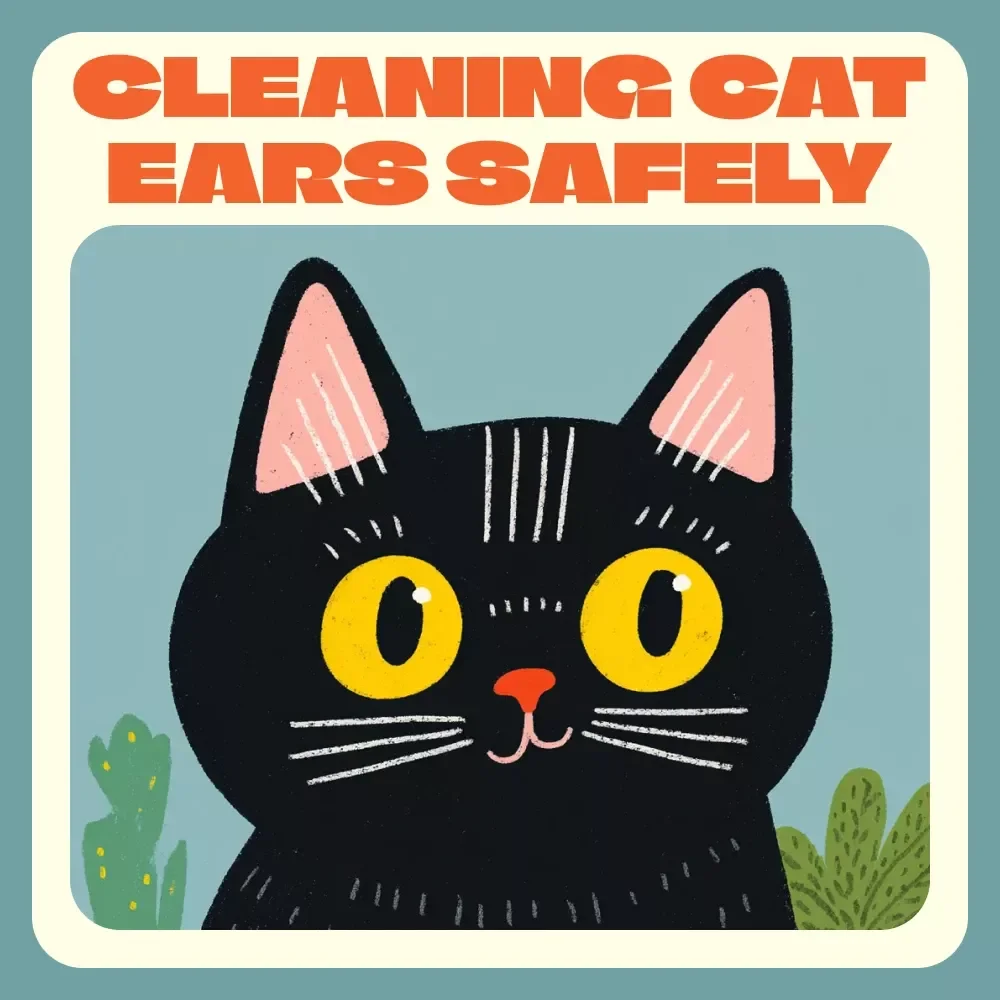 A Safe and Simple Guide to Cleaning Your Cat’s Ears | Digital Download | Cleaning Cat Ears Safely for Happy, Healthy Pets