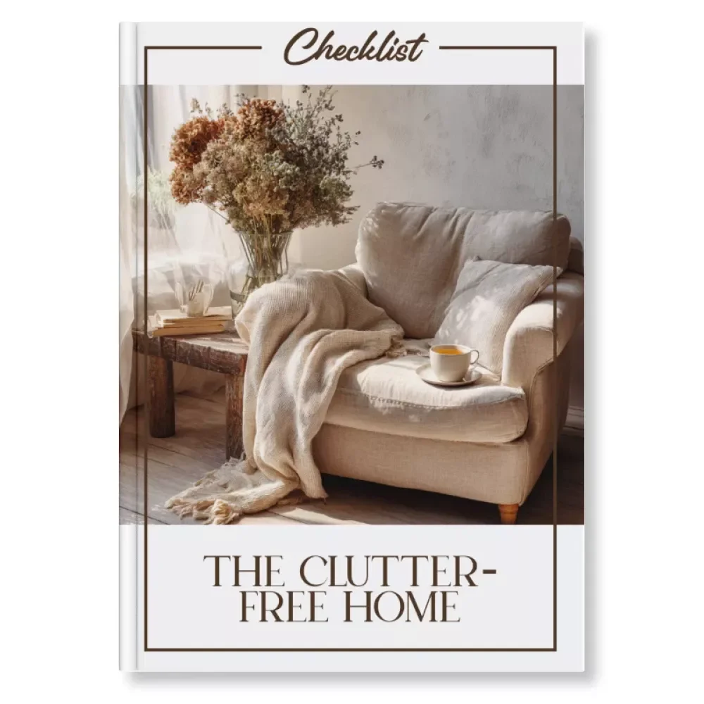 The Clutter-Free Home Checklist | Printable Decluttering Guide | How to Keep Your Home Clutter Free | Minimalist Organization Digital Download