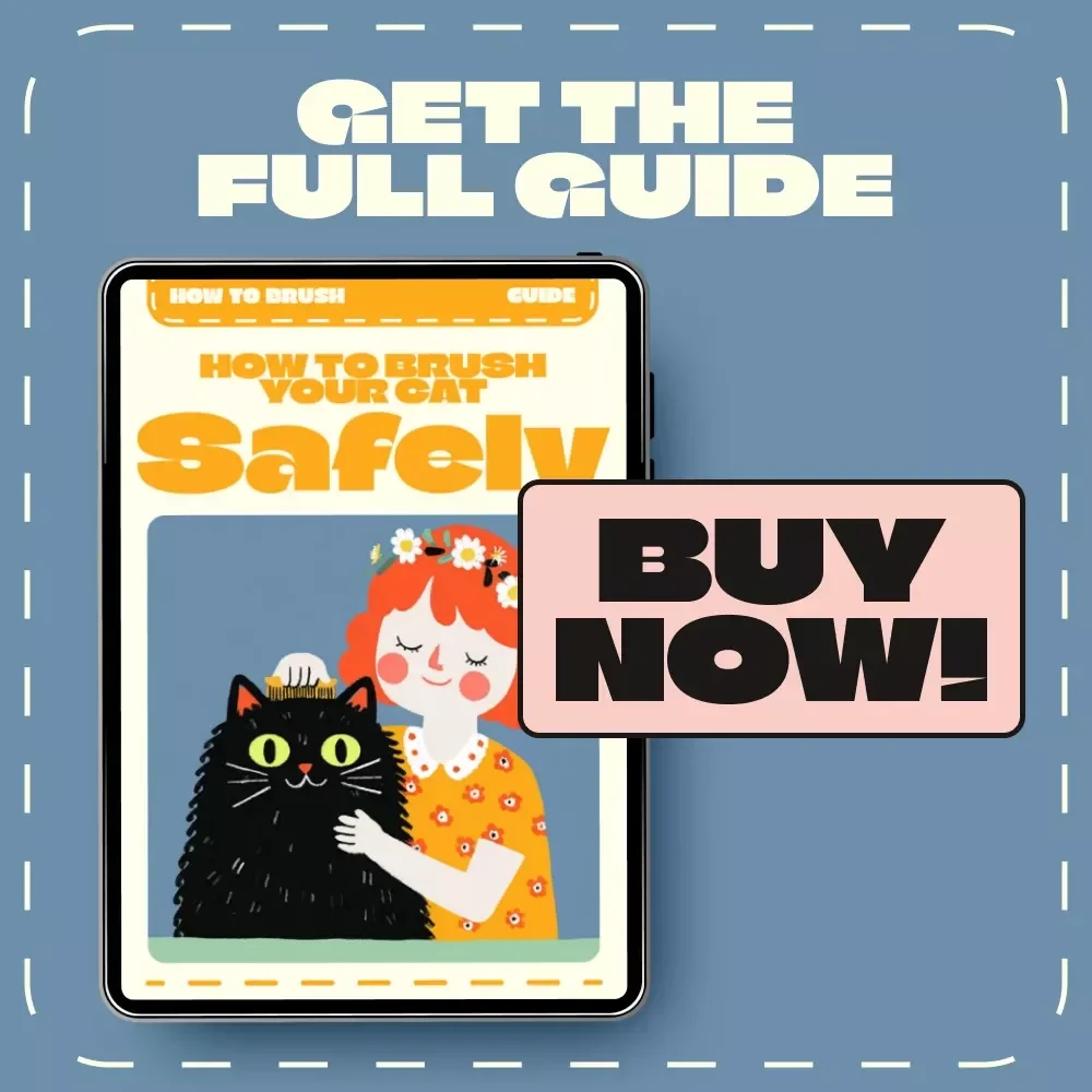How to Brush Your Cat Safely | Digital Cat Grooming Guide for Pet Owners | Printable eBook & AI Brushing Schedule Ideas for Stress-Free Cat Care