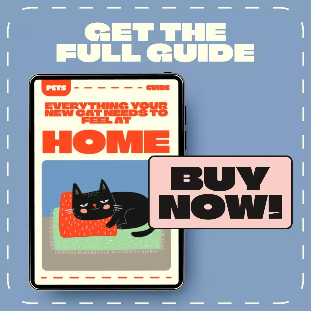 Everything Your New Cat Needs to Feel at Home | Cat Care eBook, Feline Essentials Guide, Printable Checklist for New Cat Owners, Digital Download