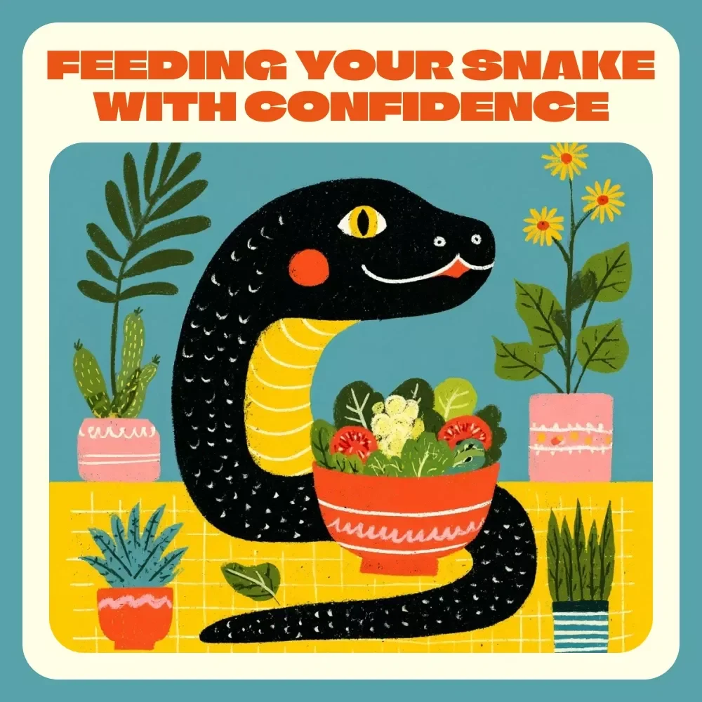 Feeding Your Snake with Confidence | Digital Guide for Snake Owners | Feeding Snakes Tips for Beginners | Printable eBook on Snake Feeding Routine, Safety, and Troubleshooting
