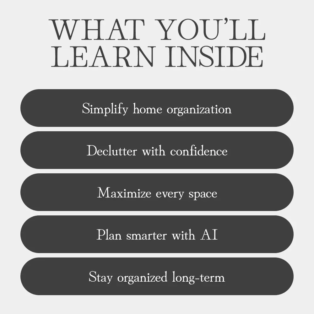 How to Plan Home Storage That Actually Works | Printable Home Organization eBook | Decluttering, Room-by-Room Storage Guide, AI Storage Planning Tips
