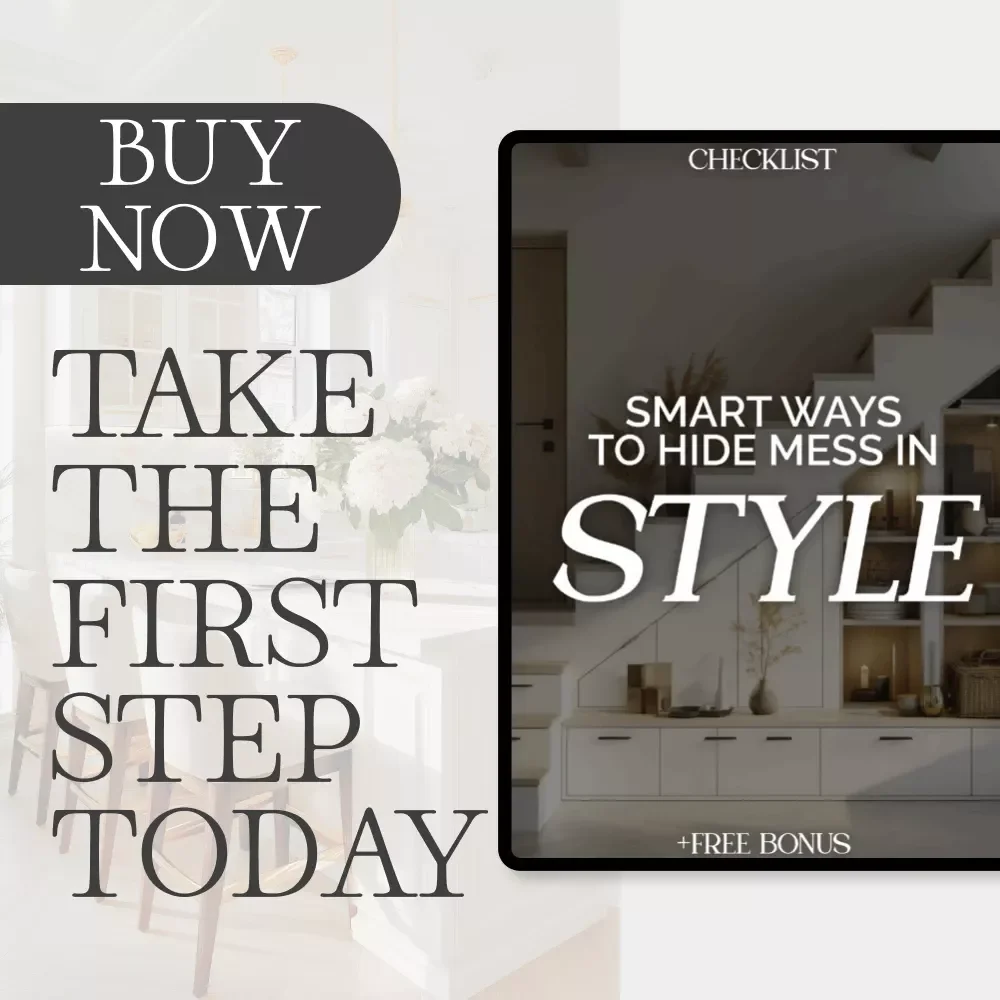 Smart Ways to Hide Mess in Style | Printable Home Checklist | How to Hide Clutter in Plain Sight | Digital Download for Organized Living