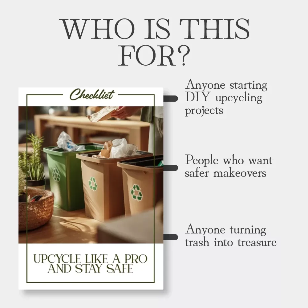 Upcycle Like a Pro and Stay Safe | DIY Safety Checklist for Creative Decor Lovers | Printable Digital Download with Expert Tips for Upcycling Decor Safely